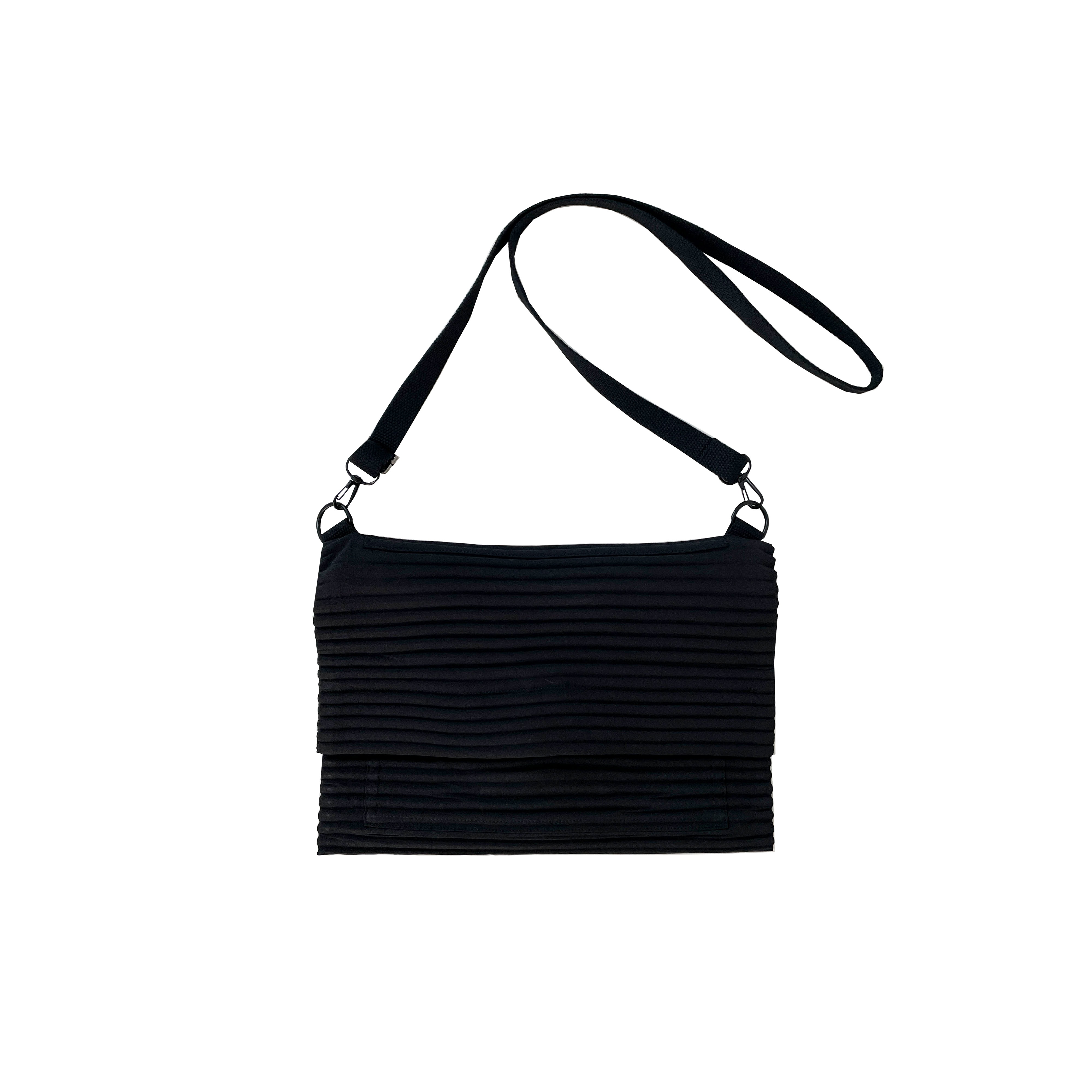 プリッツ クロスバック BLACK ユニセックス プリーツバッグ プリッツのセット プリーツパンツ プリーツジャケット オムプリーツ プリッツプリッツ