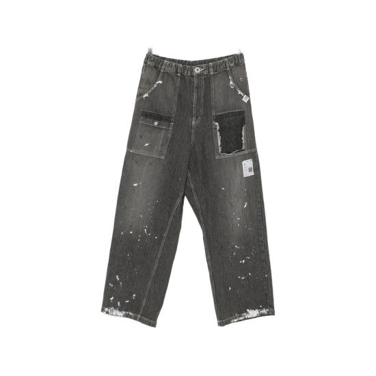 MAISON MIHARA YASUHIRO Men Denim Pants J16PT128 BLACK GREY