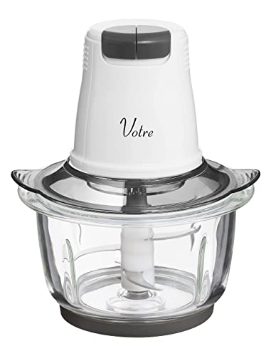 [山善] フードプロセッサー 1台3役 (刻む/混ぜる/おろす) 1.2L スピード調整2段階 コンパクト Votre ホワイト MFD-G500(W)