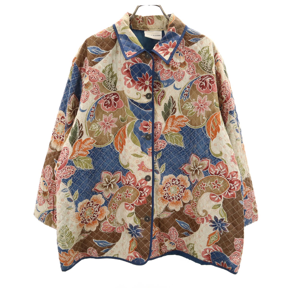 ALFRED DUNNER アルフレッドダナー 花柄 キルティングジャケット 16 マルチ レディース 古着