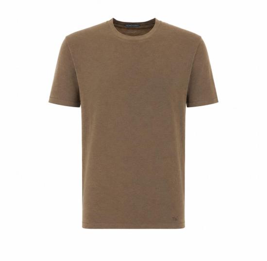 TOMFORD Men T-Shirts JCS004 JMT012GAV Green