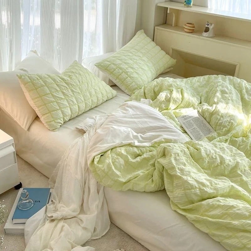 福袋を1枚プレゼント布団カバーシーツ敷パッド布団カバーせんじょうめん ベッドの上 4点セット is 韓国 乙女心 布団カバー シーツ寝具布団カバー 布団カバーシーツ敷パッド