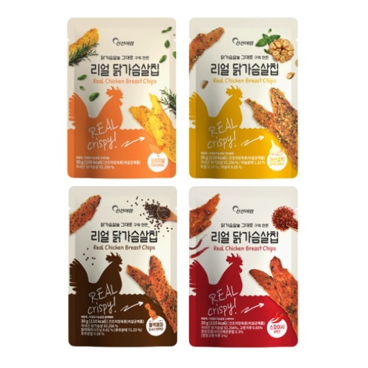 神仙語覧 タリアル 鶏のむね肉チップス 混合 4種 12袋 セット / 韓国お菓子