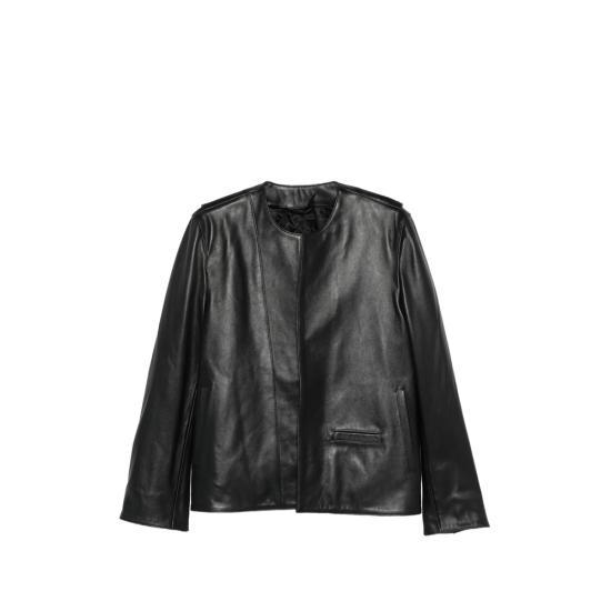 TOTEME Women Leather Jackets 262 WRO0322 LE0207 001 BLACK