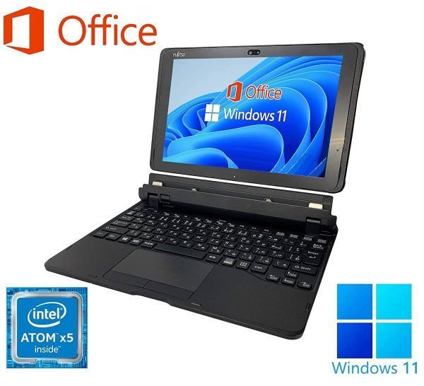 【サポート付】富士通 Q507 Windows11 WEBカメラ メモリー:4GB SSD:64GB