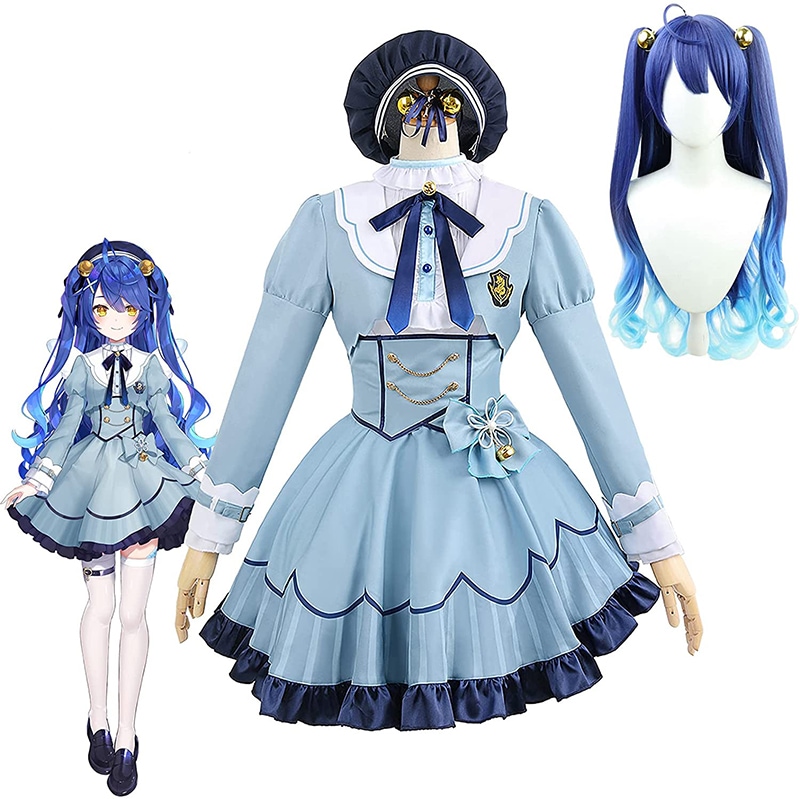 バーチャル YouTuber VTuber にじさんじ 天宮こころ コスプレ 衣装 ウィッグ追加可　帽子付き
