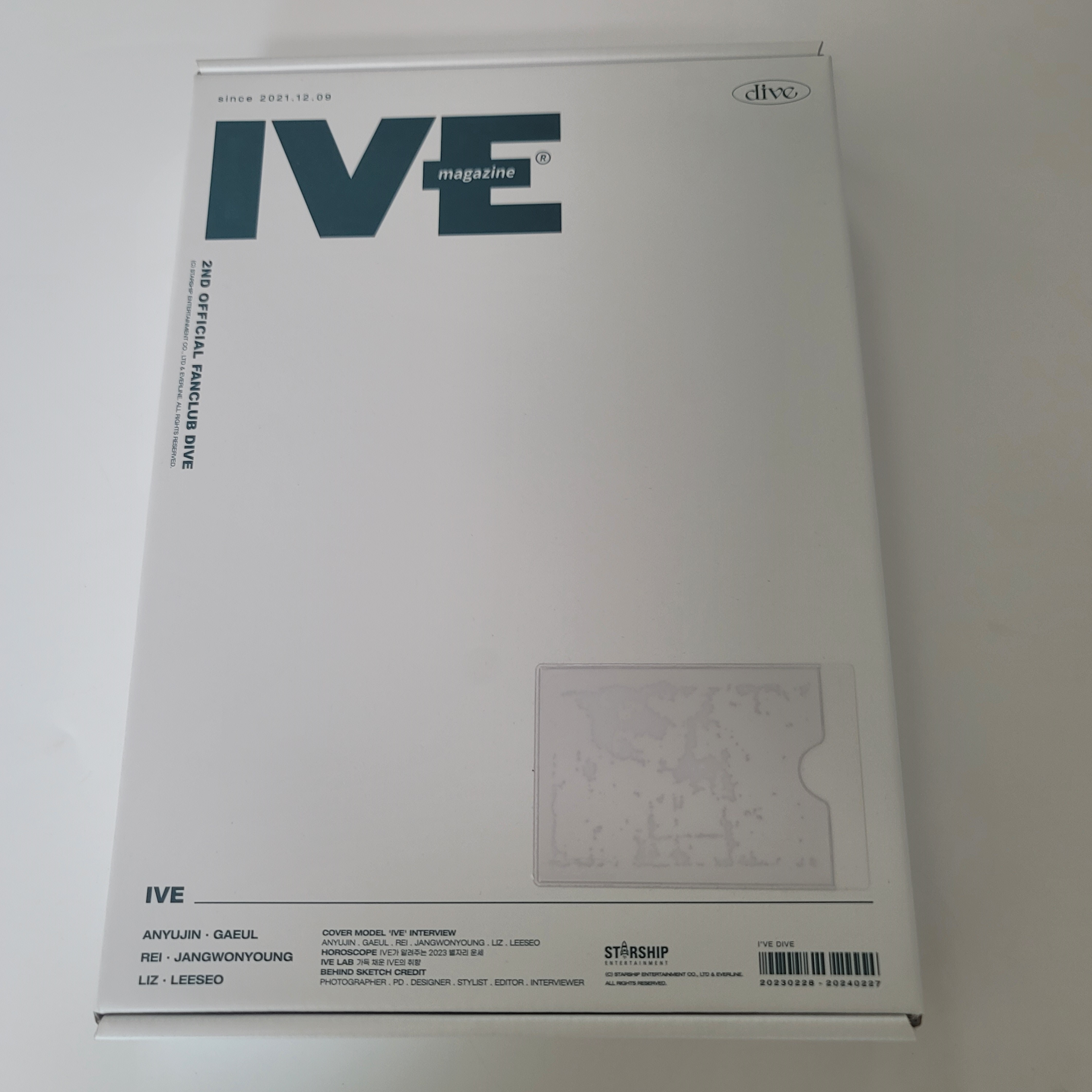 [開封品] IVE ファンクラブキットDIVE 2nd Fanclub ファンクラブ photocard all set FC