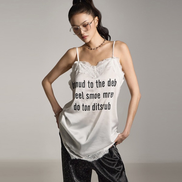 E3832 レース スリーブレス