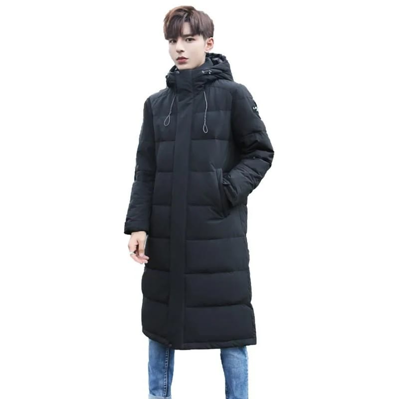 高品質 秋冬 オシャレ ロング丈 学生 メンズ 令和 ダウンジャケット 防寒 厚手 軽量 3色 ファッション NEW 中綿コート フード付き スリム メンズ 冬服 コート