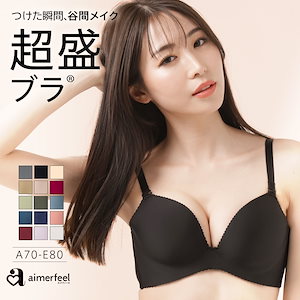 Qoo10] aimerfeel つけるだけで谷間が盛れるブラ シームレス