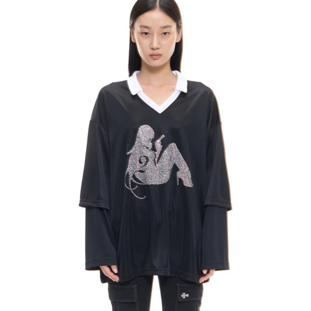 2000Archives ADDICTED LAYERED SLV TOP 2A25D1TS08BKOS