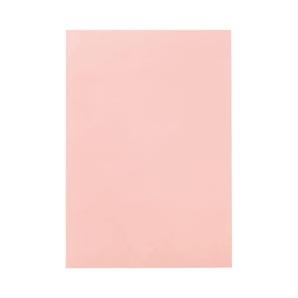 （まとめ） TANOSEE 色画用紙 八つ切 うすもも 1パック（10枚） [x50セット]