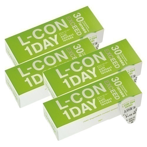 エルコンワンデーエクシード(30枚入)4箱/宅配便/1日使い捨て コンタクト/sale 6,241円