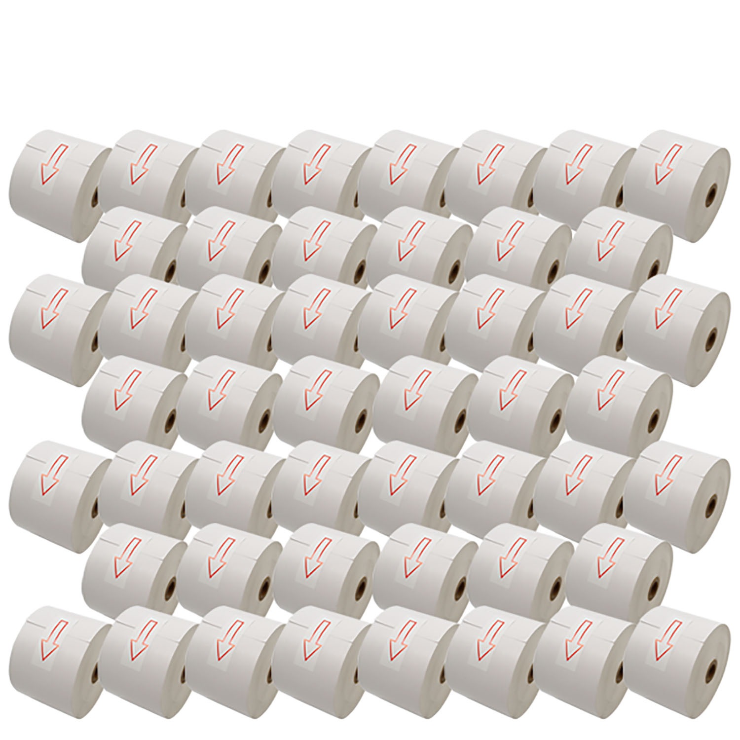 汎用 感熱 レジロール レシート BPA不使用 紙幅58mm 外径80mm 内径12mm 白 3年保存 50巻セット