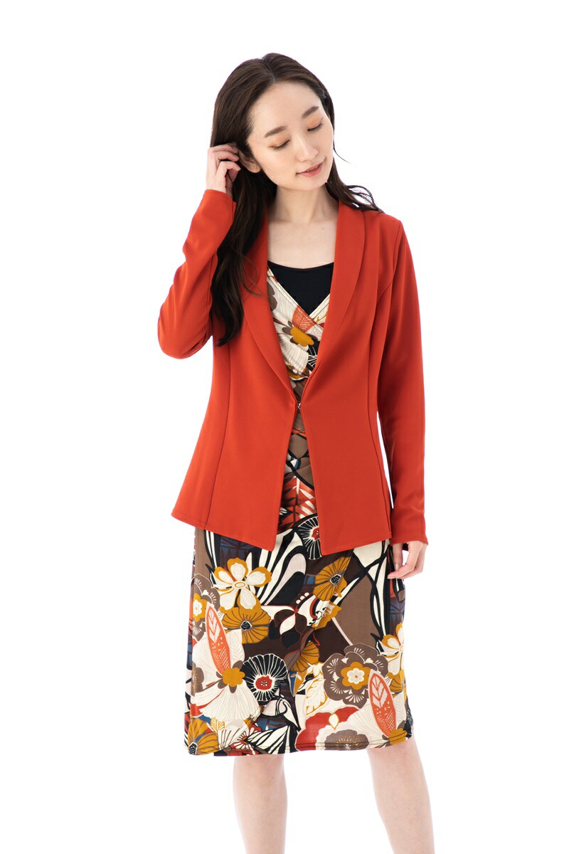 ファス(FAS)ジャケット T1 T2 T3 T4サイズ レディース 長袖 ミドル丈 上品 Fille A Suivre