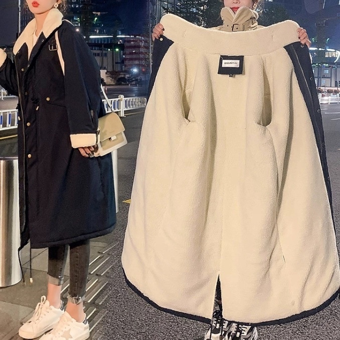 レディース ジャケット コート アウター 上着 長袖 Vネック 襟付き 角襟 ストリート もこもこ ふわふわ ハイウエスト ドロスト 厚手 裏起毛 きれいめ シンプル カジュアル おしゃれ こなれ感