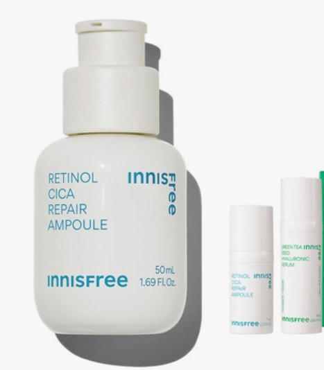 レチノールシカリペアアンプル大容量セット50ml/レチノール シカ2種キット（レチノールアンプル7mL+グリーンティーセラム15mL）