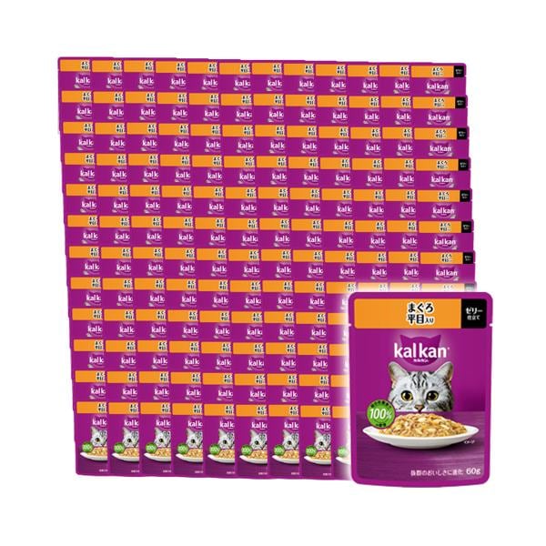 120個セット カルカン パウチ まぐろ 平目入り 60g キャットフード 成猫用