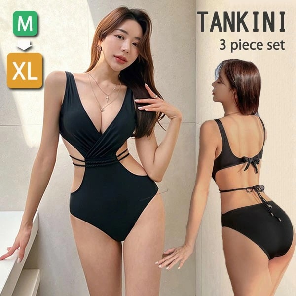 モノキニ 水着 レオタード式水着 オールインワン ワイヤーなし パッド付 長袖 レディース ハイレッグ レースアップ 体型カバー ママ水着 海 プール リゾート かわいい セクシー 韓国風 大人 女