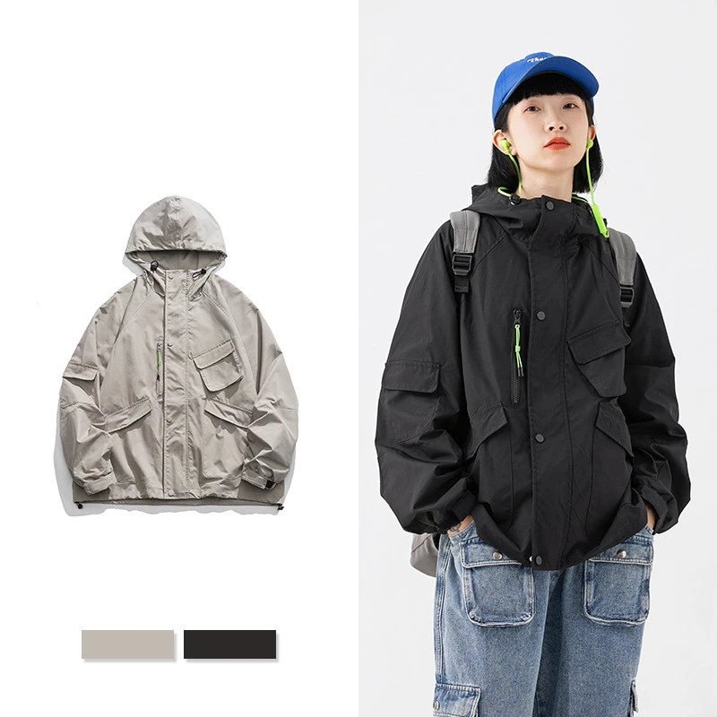 Hot!!!スイングトップ メンズ レディース 男女兼用 秋服 マウンテンパーカー ウインドブレーカー ブルゾン ジップアップ フード付き ブルゾン 撥水 登山