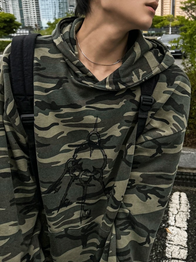 [COSYHARU公式]Keyring Camo Balloon Hoodie