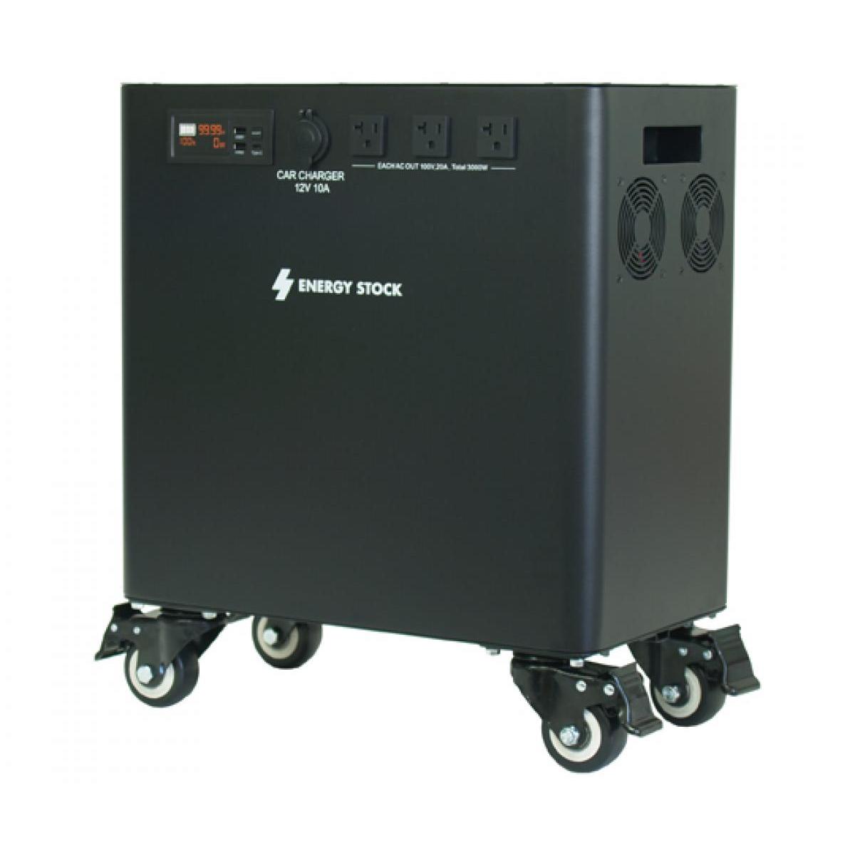 富士倉 大容量ポータブルバッテリー パワーバッテリー 定格出力3,000W ES-3000PB 業務用 蓄電池 避難 非常時 防災 対策