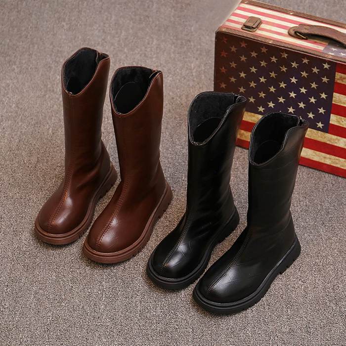 ブーツ ロングブーツ こどもシューズ シューズ 靴 子供靴 こども キッズ ジュニア 女児 女の子 可愛い 裏ボア 裏起毛 おしゃれ ファッション フォーマル カジュアル 暖かい 防寒 ブラック ブ