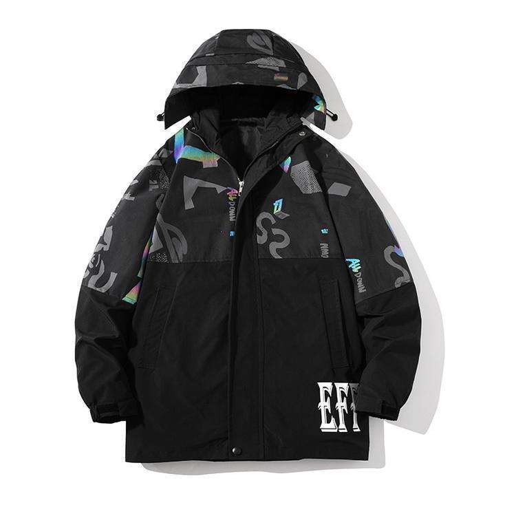 ジャケット フーディッド マウンテンパーカー 春服 春物 メンズ アウトドアウェア ブルゾン マウンパ 防風防寒 撥水