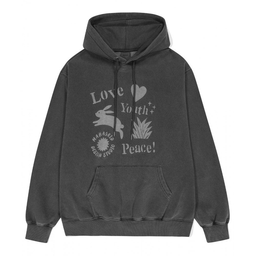 マハグリッド L.Y.P. ピグメントパーカーチャコール (MG2DFMM419A) 12,458円