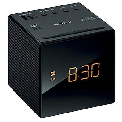 他サイト： ソニー ICF-C1-B FM／AMクロックラジオ（ブラック）の商品画像