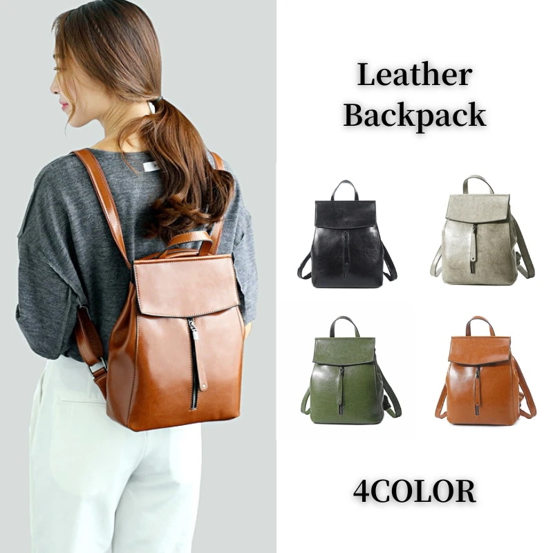 リュックレディースレザー本革革リュックサックレディースおしゃれ2wayおしゃれかわいい軽量全4色小さめ大人通学女性女の子ポケットプレゼント