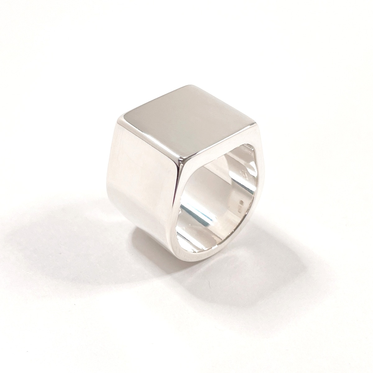 スクエア シグネット リング・指輪 シルバー シルバー925 11号 ユニセックス