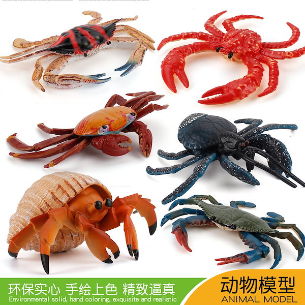 Qoo10] 海洋生物カニ模型楽しいタラバガニヤドカリ