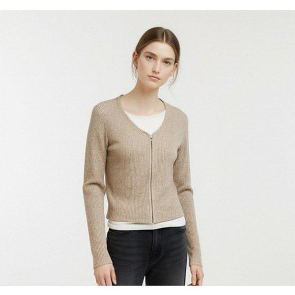 [モダインチョン] 女性ウェールレイヤードジップアップカーディガン_ベージュ10540-131-822-45-101 _IC 4,970円