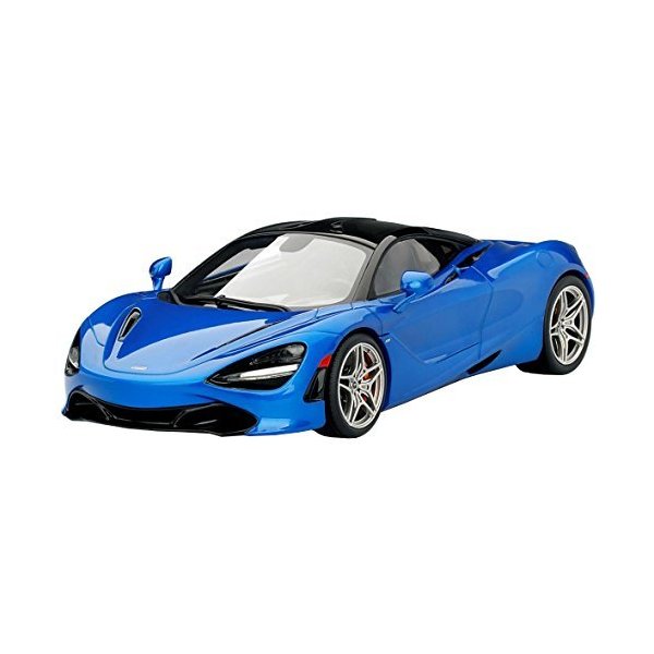 TRUE SCALE miniatures TSM Model TS0142 Mclaren 720s Aurora Blue Top Speed - scale 1/18 - collectible