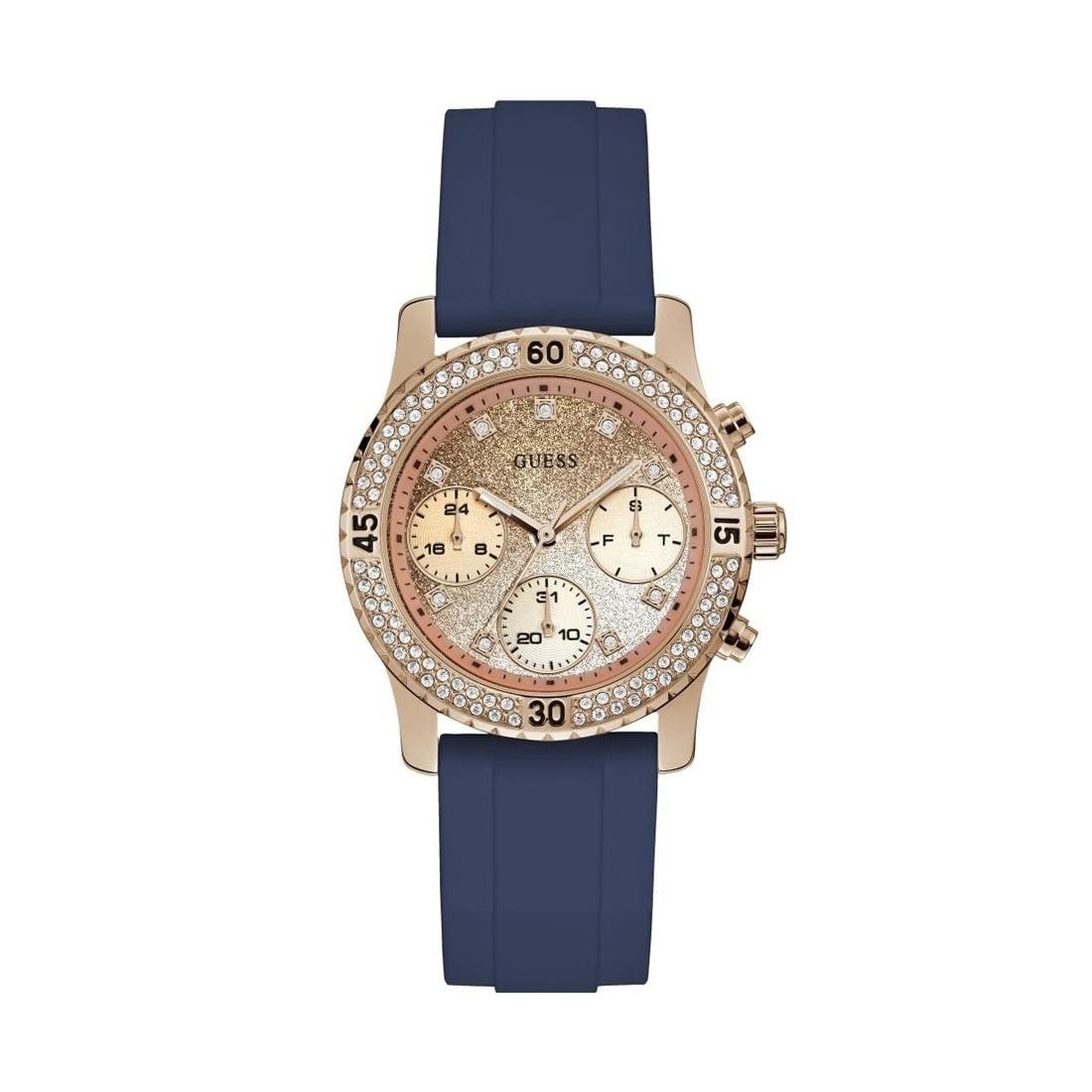 送料無料ゲス Guess W1098L6 Confetti Confetti Glitter Dial Ladies Watch 腕時計