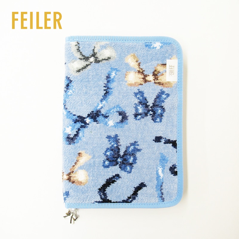 フェイラー FEILER　マルチケース母子手帳ケース フラッターリボン ライトブルー 限定デザイン FRB242027