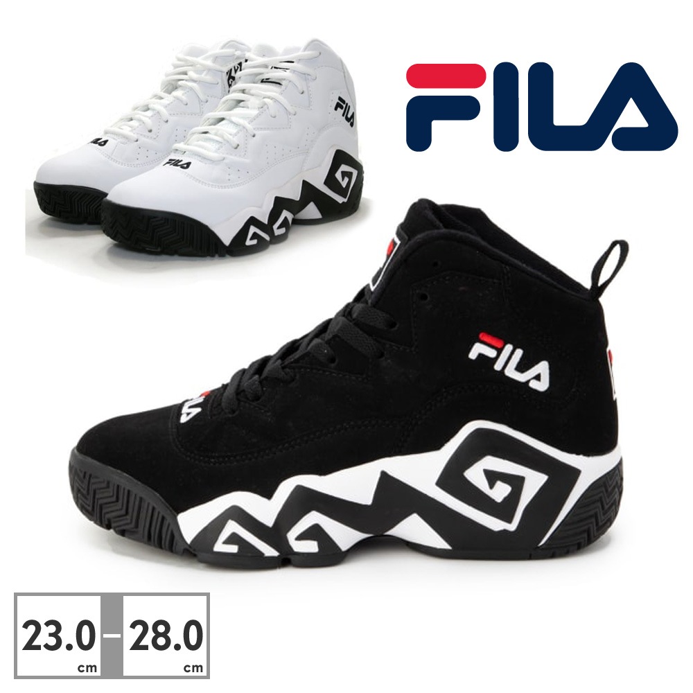 FILA スニーカー メンズ レディース MB マッシュバーン シグネチャーモデル ハイカット FHE102 0001 0005 フィラ バスケットシューズ NBA