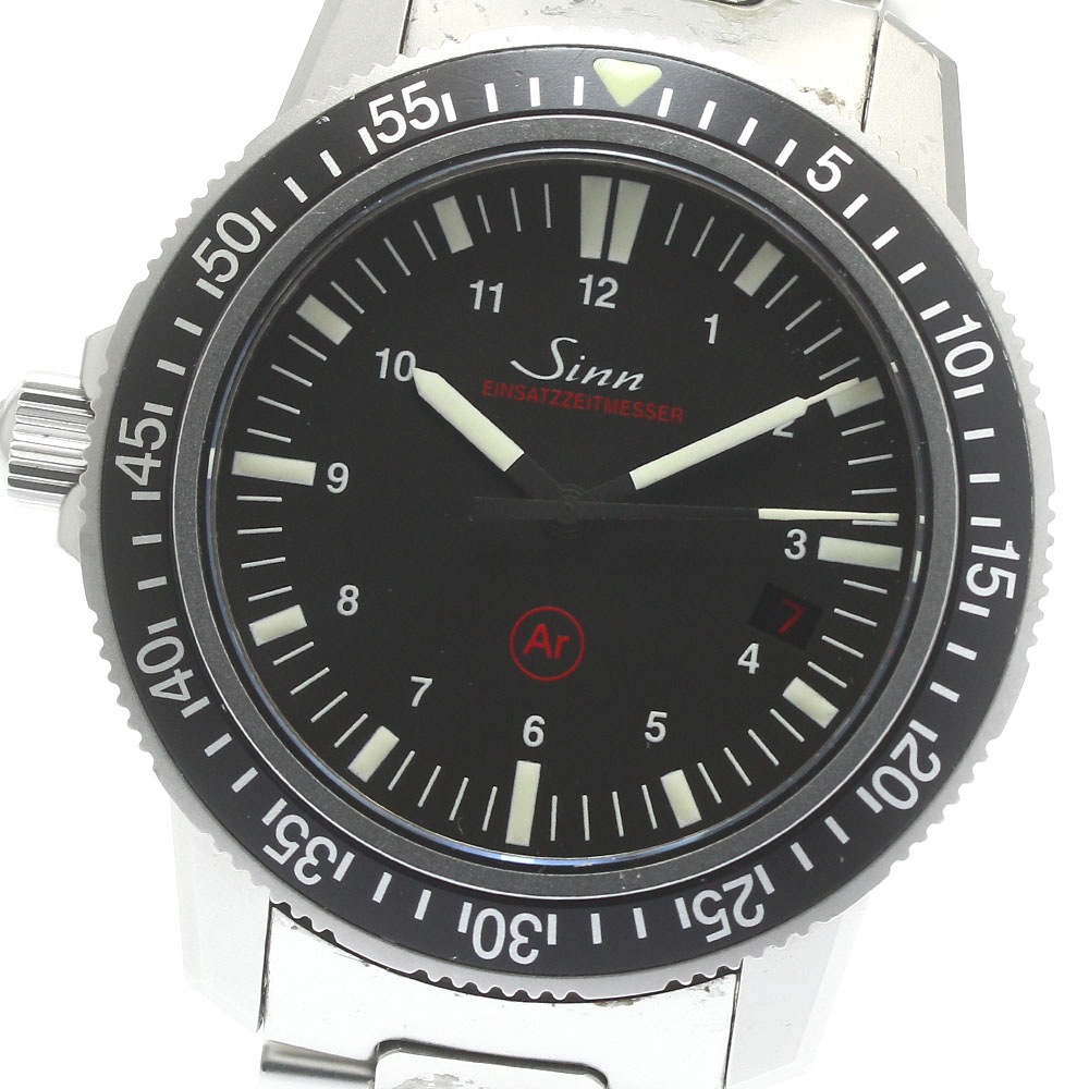 ジン Sinn 603 EZM3 デイト 自動巻き メンズ 保証書付き_879902【中古】