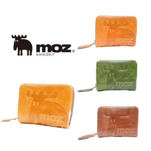 財布 レディース 二つ折り 本革 サイフ moz 86183 牛革 レザー 折り財布 コンパクト ウォレット 小銭 お札 カード