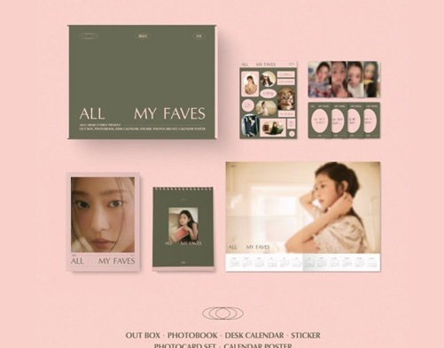 [未開封新品] キム・ミンジュ2023シーズングリーティングALL MY FAVES会津ワン