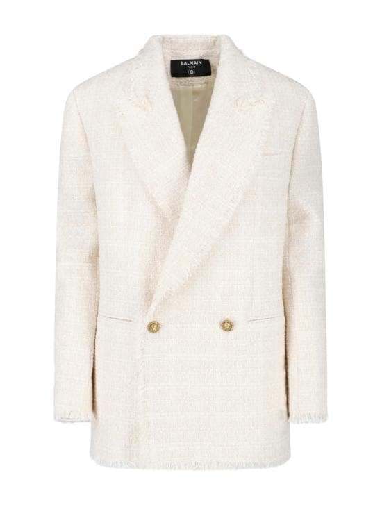 BALMAIN Women Suit Jackets GF0SI661XL96 0FA White