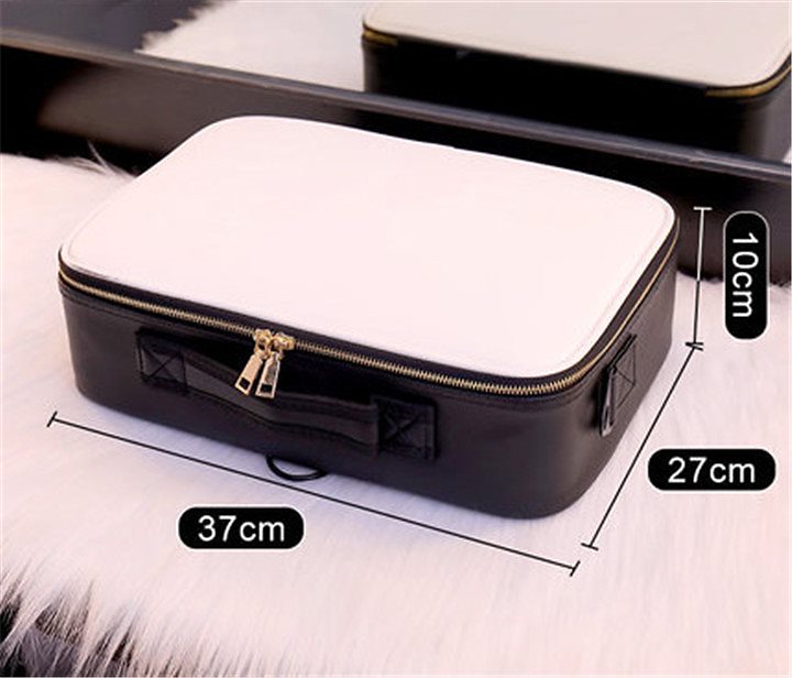 韓国 大容量 化粧道具 メイクボックス 旅用 ポータブル 収納ケース 化粧品