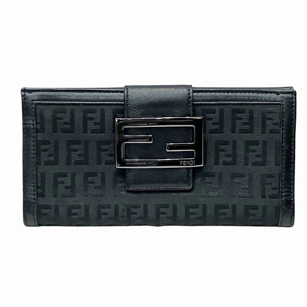 フェンディ FENDI ズッキーノ 8M0032 長財布 2つ折り財布 ユニセックス 【中古】