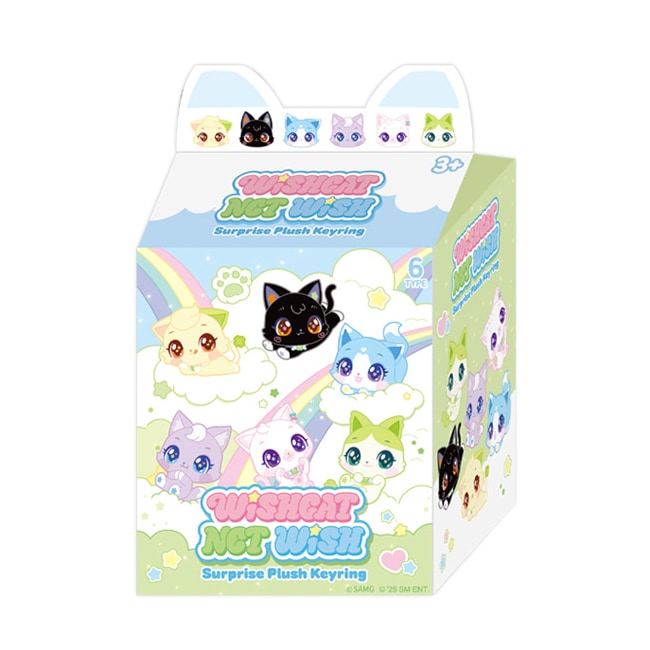 【正規品】 ウィッシュキャット X NCT サプライズ プラッシュ キーリング (6種セット / 大人買い)