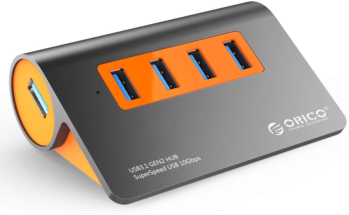 【本日限定価格】 10Gbps高速転送 M3H4-G2 アルミ 高放熱 OTG機能対応 1mUSBケ