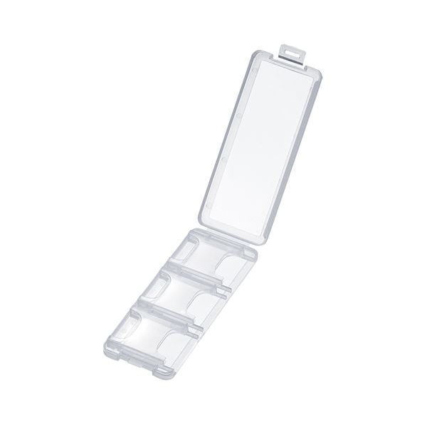 (まとめ)サンワサプライ SDカードケース(6枚収納・クリア) FC-MMC23SDCL(×10セット)