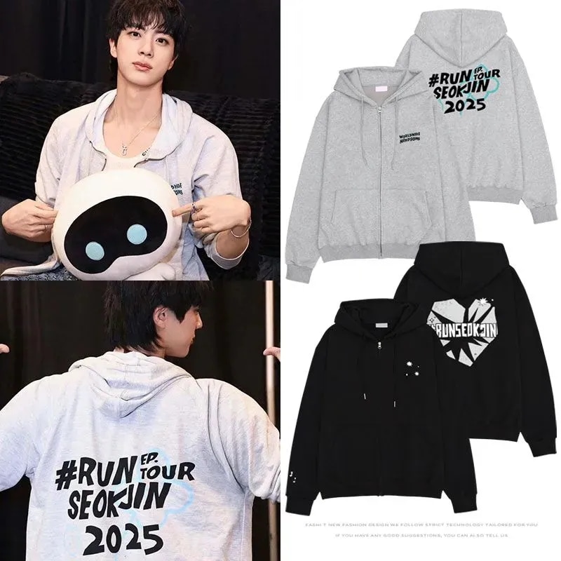 【JUNG KOOK着用】ツアー ジップアップパーカー 応援グッズ フーディー