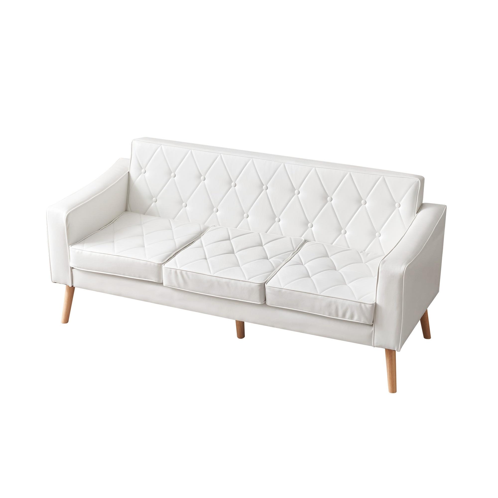 【国内発送 無-送料】856ソファー 3人掛け カウチソファ リビングソファ 肘付き オットマン おしゃれ PVCレザータイプ 合皮 お掃除ロボット通れる東京倉庫から発送