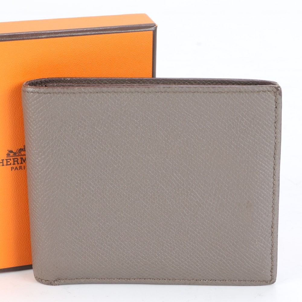 極美品 C 刻印 MC2 コペルニクス コンパクト レザー 二つ折り 財布 メンズ RCE CJ14-5 中古